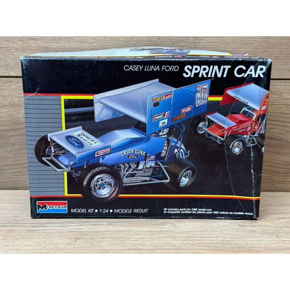 Vintage 1988 Monogram 1/24 Casey Luna Ford Sprint Car #2775 Open-Box HTF RARE